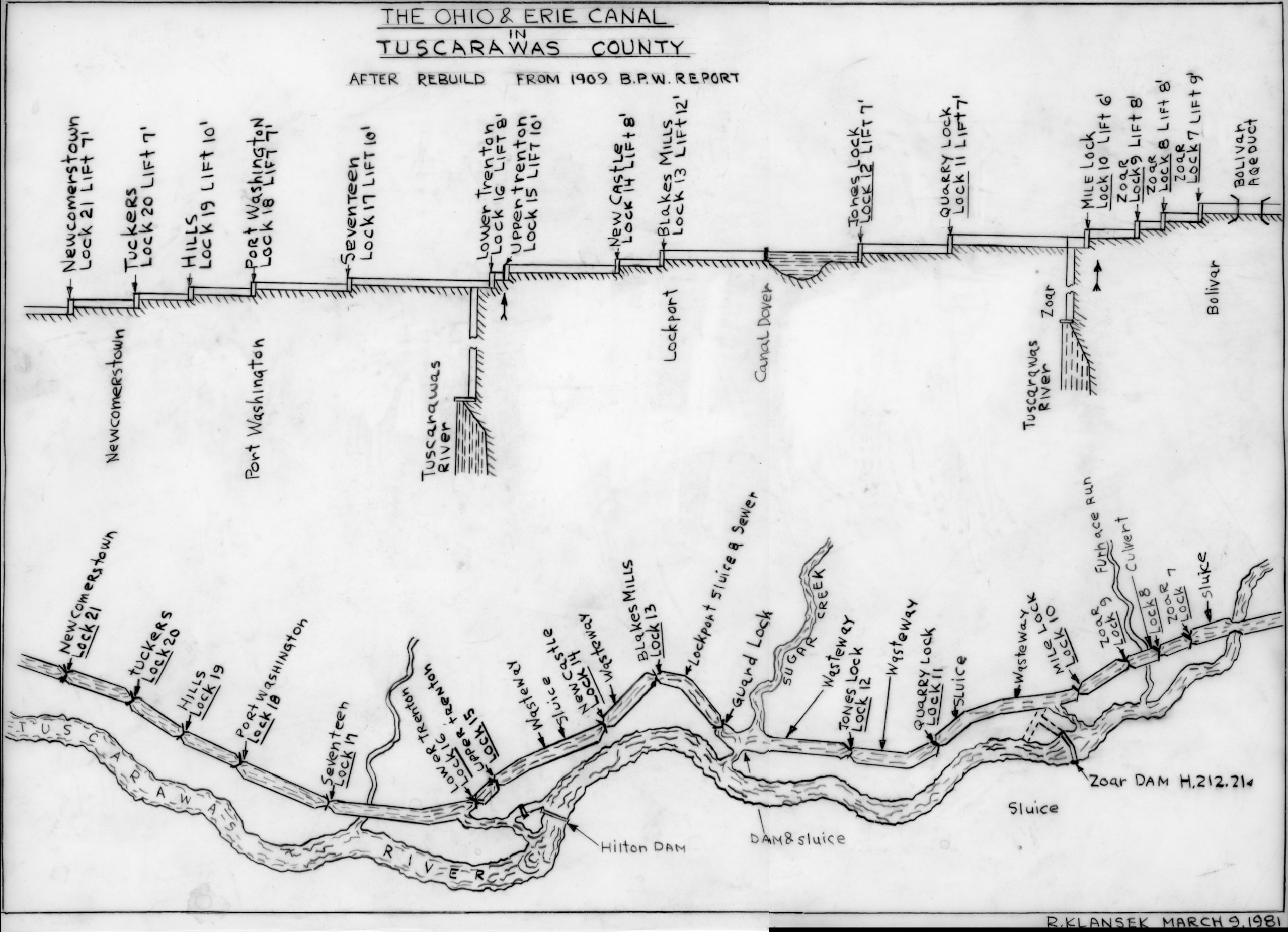 The Ohio and Erie in Tuscarawas County, Ohio The American Canal Society